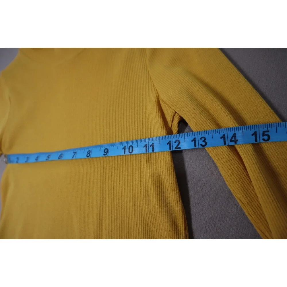 Bonnie Jean Big Girls Mock‎ Neck Long Sleeved Top - Mustard - Size 12